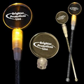 9" Amber Round Light-Up Cocktail Stirrers